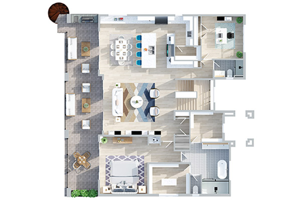 second floor